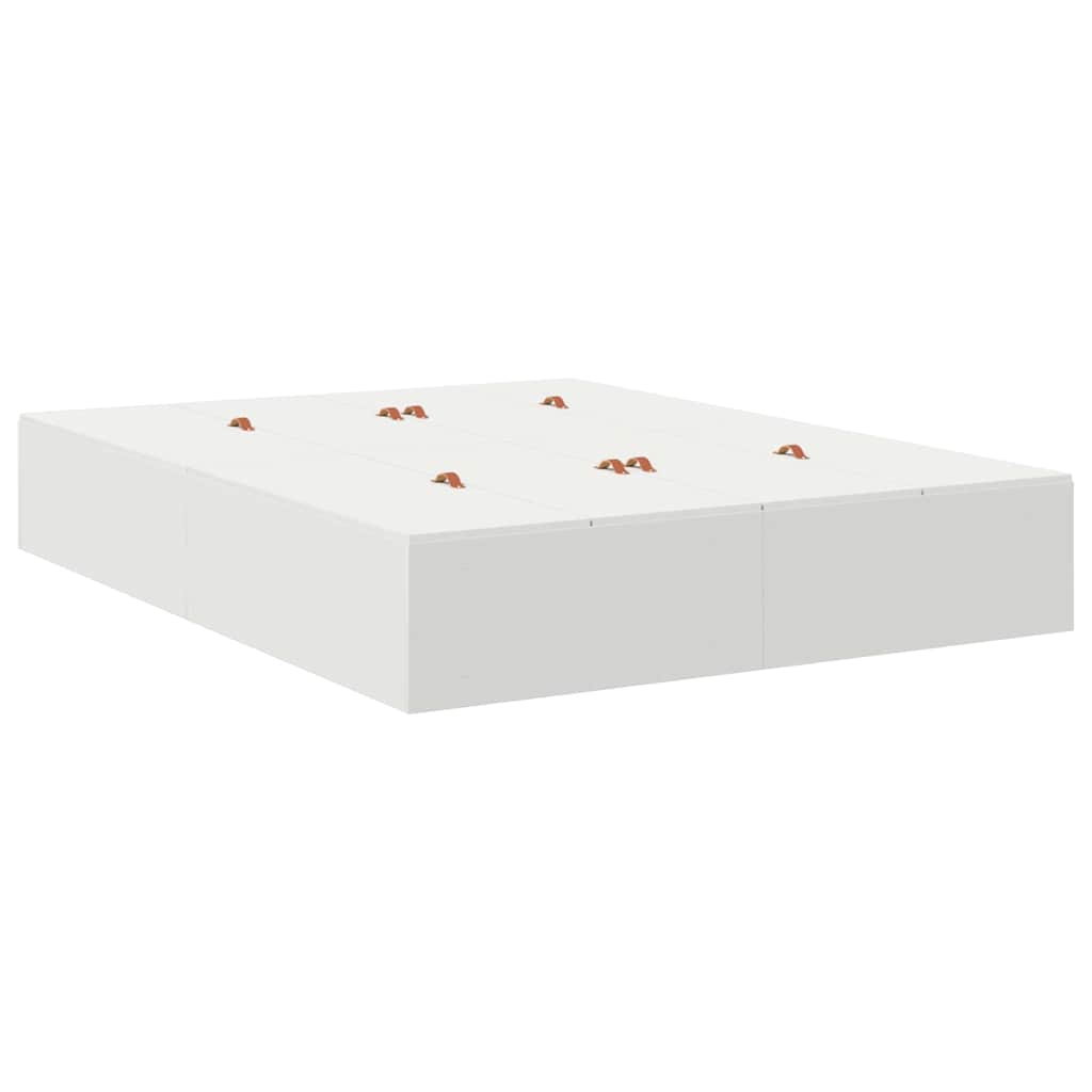 Struttura letto con contenitore Bianco 226.5 x 140 x 31.5 cm - homemem39