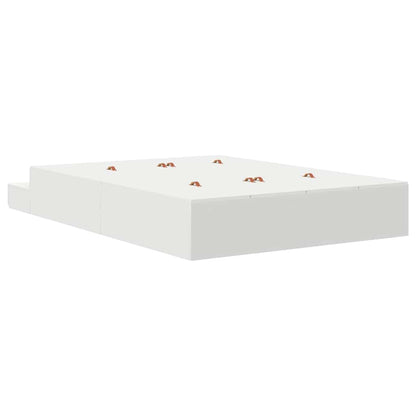 Struttura letto con contenitore Bianco 140 cm Legno multistrato | homemem39
