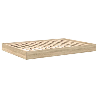 Letto Libreria rovere sonoma 160 x 200 cm Legno multistrato