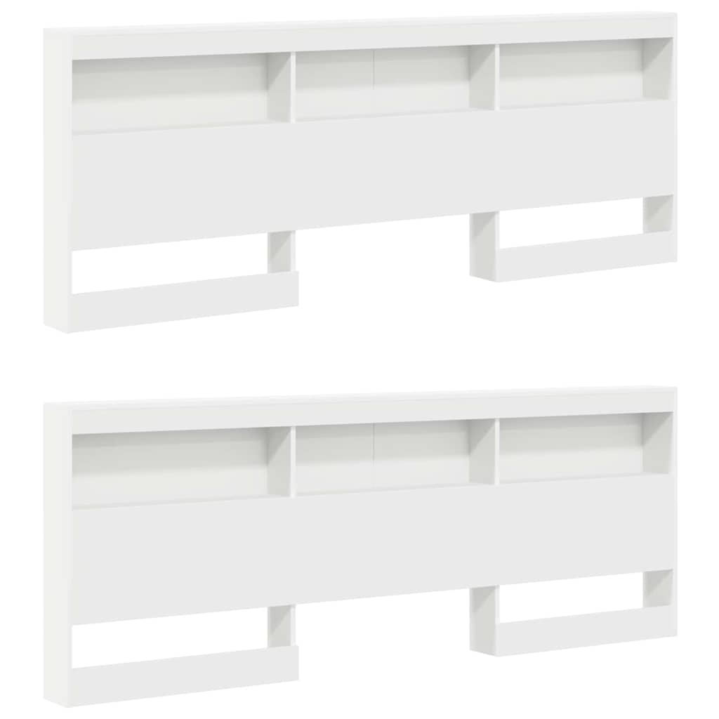 Letto Libreria Bianco 180 x 200 cm Legno multistrato | homemem39