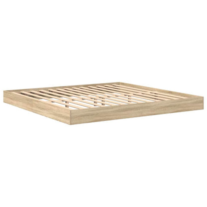 Letto Libreria rovere sonoma 180 x 200 cm Legno multistrato | homemem39
