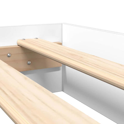 Letto Libreria Bianco 90 x 190 cm Legno multistrato | homemem39