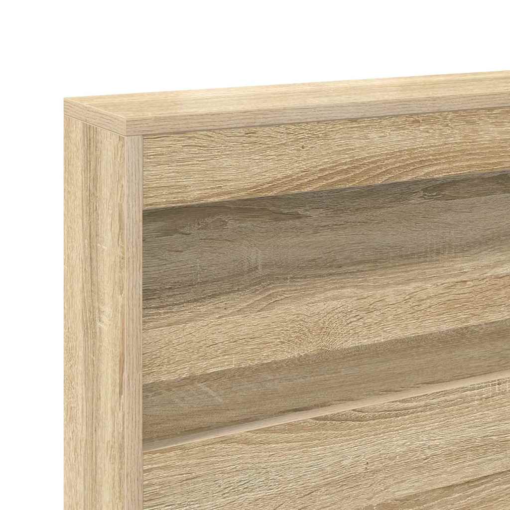 Letto Libreria Rovere Sonoma 75 x 190 cm Legno multistrato | homemem39