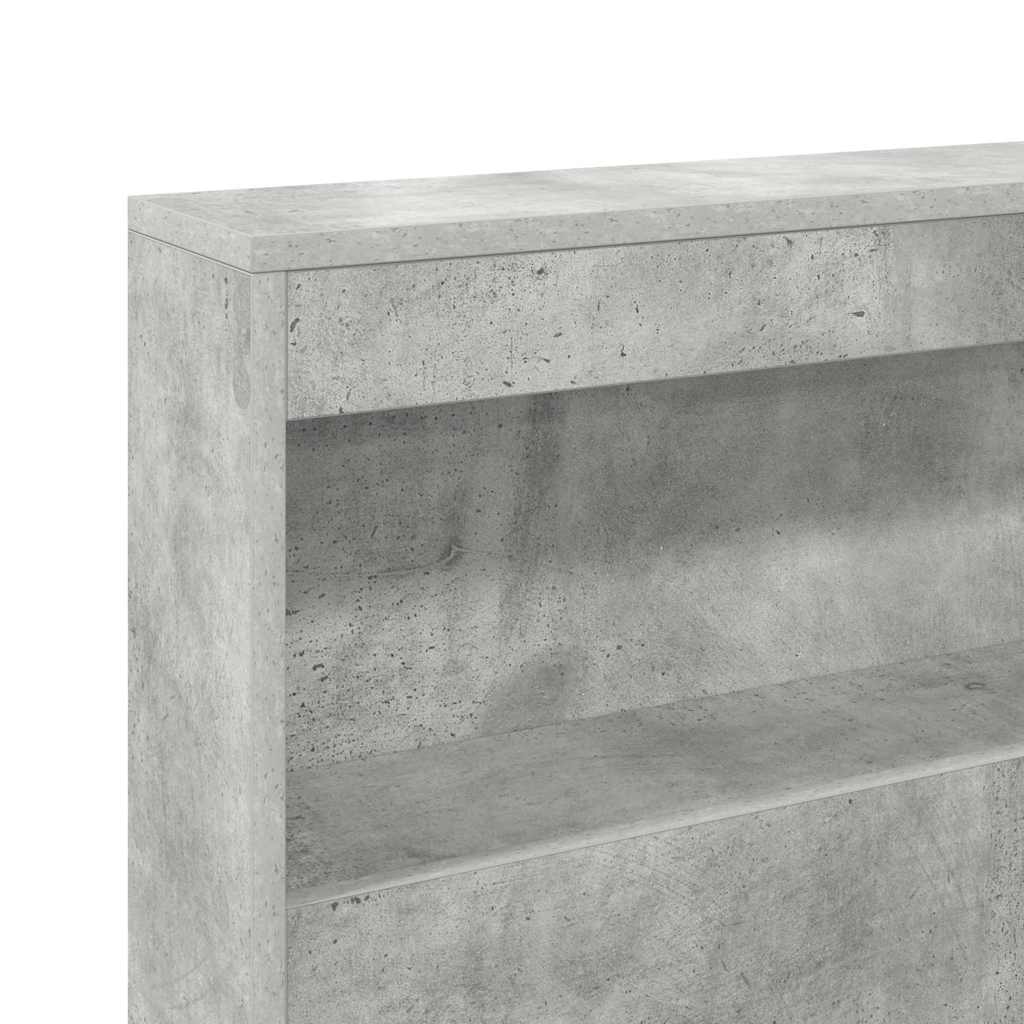 Letto Libreria Grigio cemento 75 x 190 cm Legno multistrato | homemem39