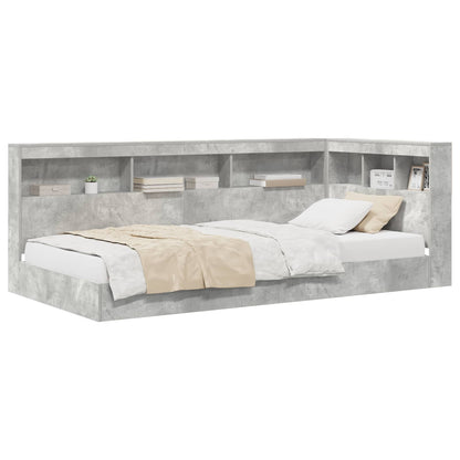 Letto Libreria Grigio cemento 75 x 190 cm Legno multistrato | homemem39