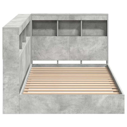 Letto Libreria Grigio cemento 75 x 190 cm Legno multistrato | homemem39