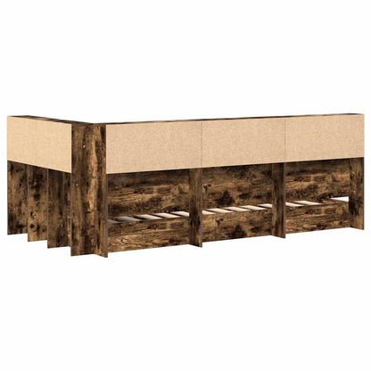 Letto Libreria Rovere fumo 75 x 190 cm Legno multistrato - homemem39