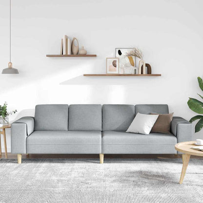 Divano per Soggiorno Grigio chiaro 250 x 77 x 76 cm Poliestere | homemem39