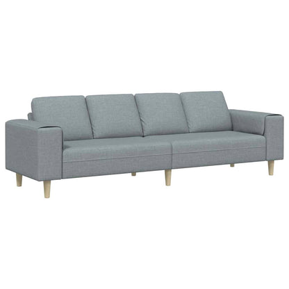 Divano per Soggiorno Grigio chiaro 250 x 77 x 76 cm Poliestere | homemem39