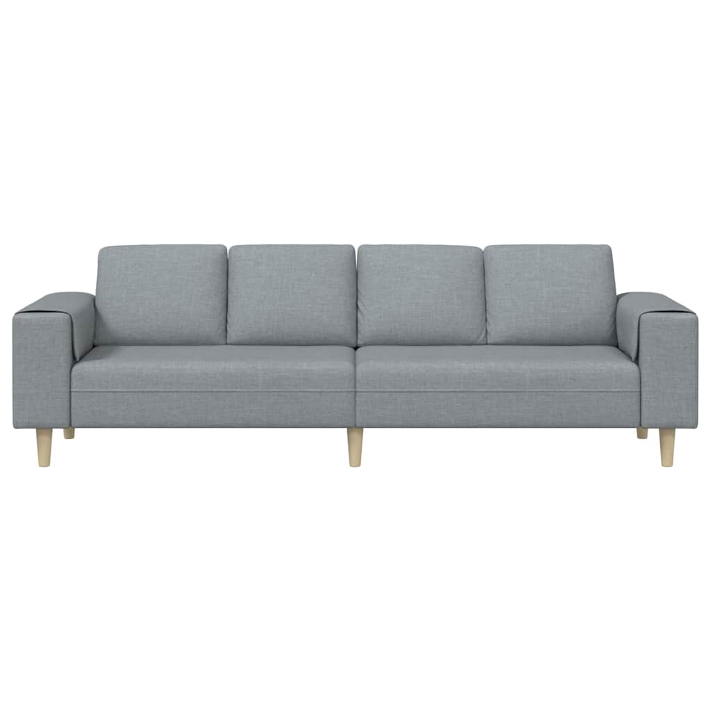 Divano per Soggiorno Grigio chiaro 250 x 77 x 76 cm Poliestere | homemem39