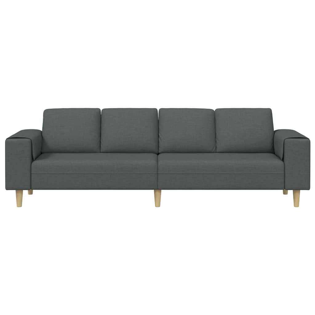 Divano per Soggiorno Grigio scuro 250 x 77 x 76 cm Poliestere | homemem39
