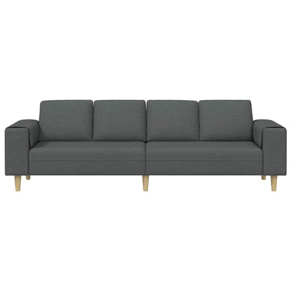 Divano per Soggiorno Grigio scuro 250 x 77 x 76 cm Poliestere | homemem39