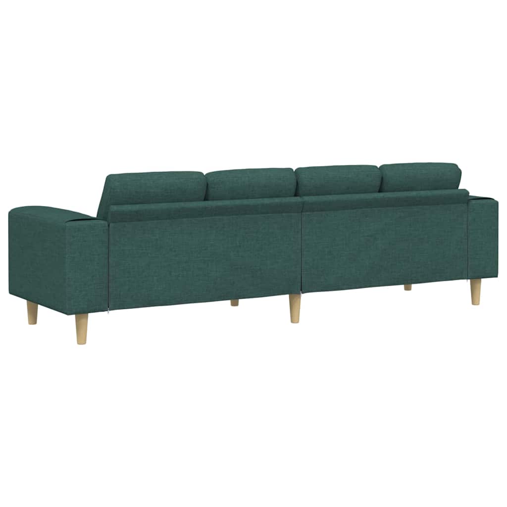 Divano per Soggiorno Verde Scuro 250 x 77 x 76 cm Poliestere | homemem39