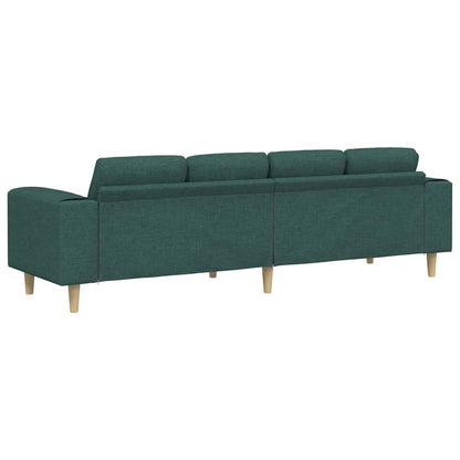 Divano per Soggiorno Verde Scuro 250 x 77 x 76 cm Poliestere | homemem39