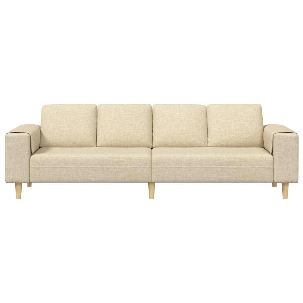 Divano per Soggiorno Crema 250 x 77 x 76 cm Poliestere | homemem39