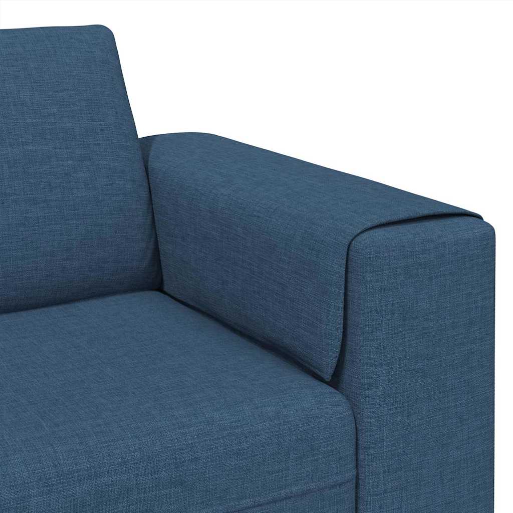 Divano per Soggiorno Blu 250 x 77 x 76 cm Poliestere | homemem39