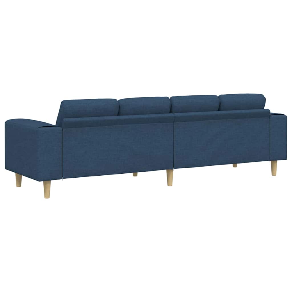 Divano per Soggiorno Blu 250 x 77 x 76 cm Poliestere | homemem39