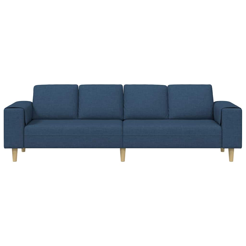 Divano per Soggiorno Blu 250 x 77 x 76 cm Poliestere | homemem39