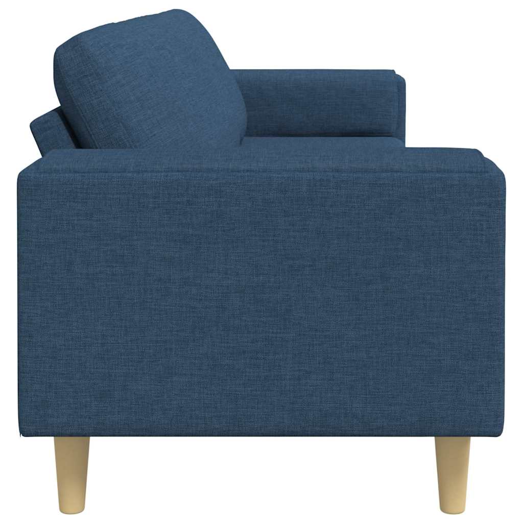 Divano per Soggiorno Blu 250 x 77 x 76 cm Poliestere | homemem39