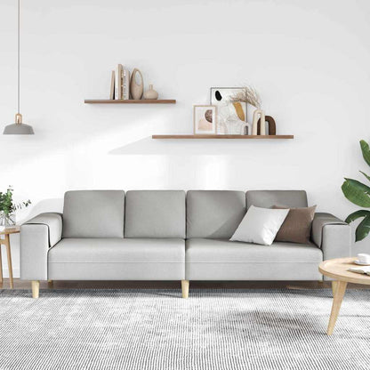 Divano per Soggiorno Grigio Nuvola 250 x 77 x 76 cm Poliestere | homemem39