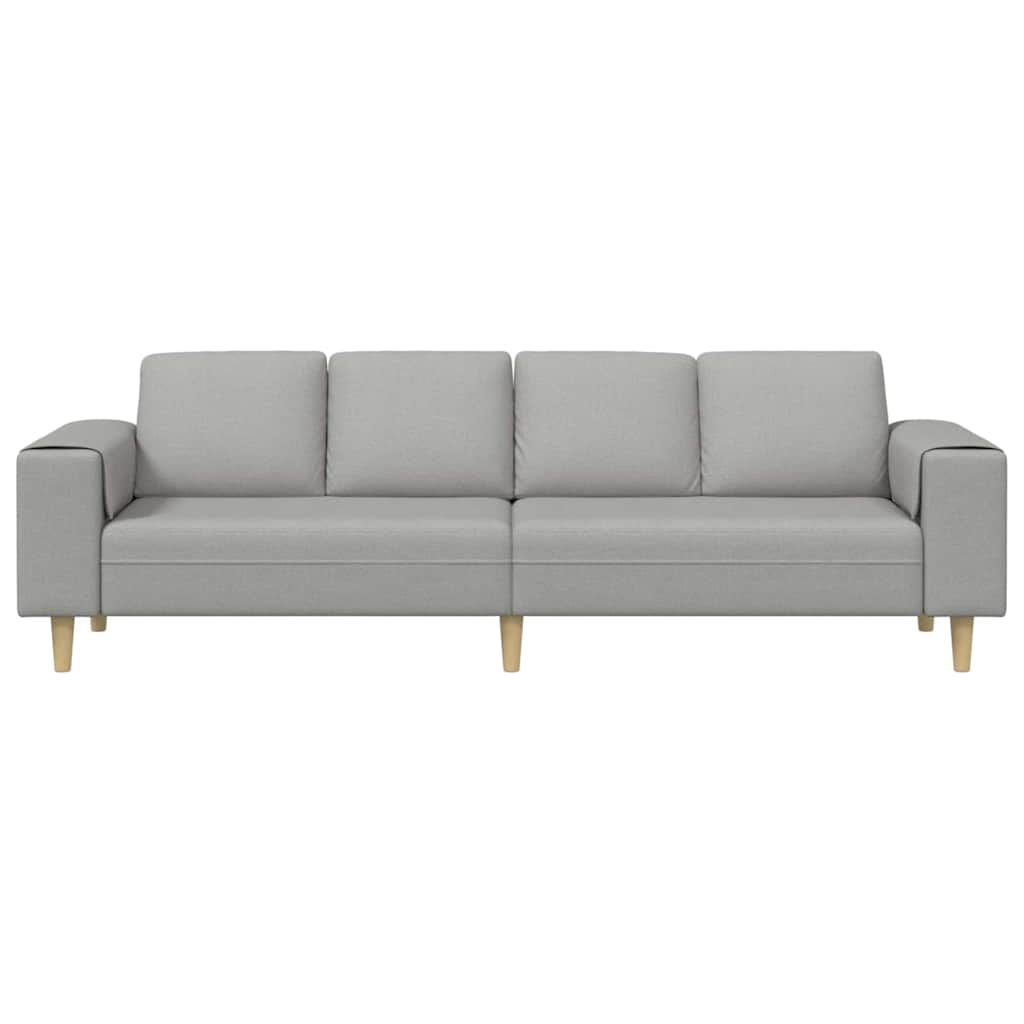 Divano per Soggiorno Grigio Nuvola 250 x 77 x 76 cm Poliestere | homemem39