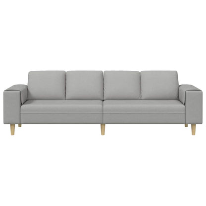 Divano per Soggiorno Grigio Nuvola 250 x 77 x 76 cm Poliestere | homemem39