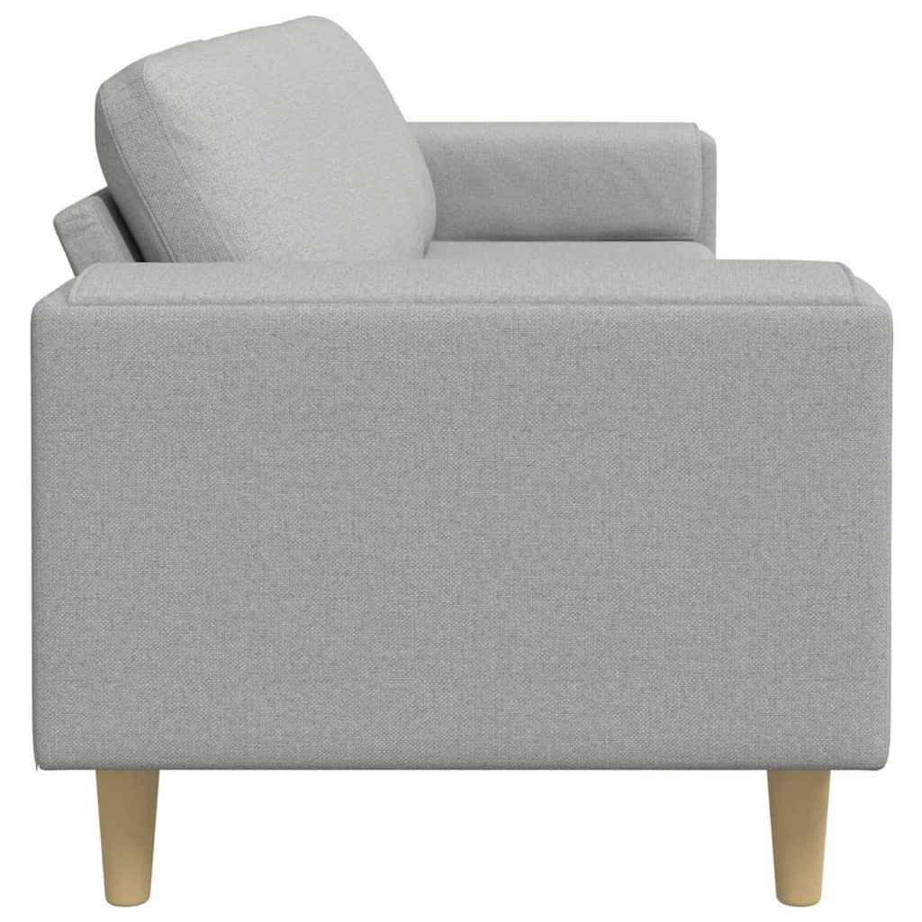 Divano per Soggiorno Grigio Nuvola 250 x 77 x 76 cm Poliestere | homemem39