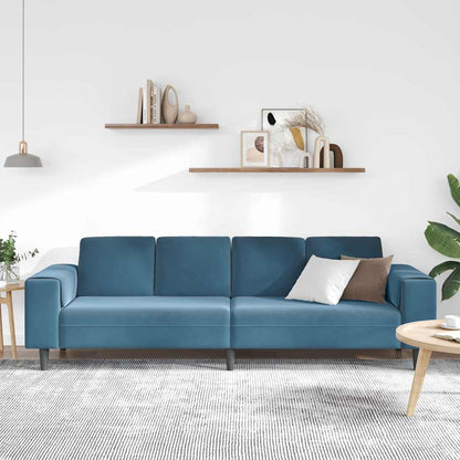 Set di divani Blu Velluto