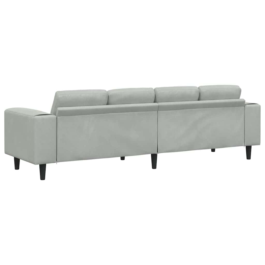 Set di divani Grigio chiaro Velluto