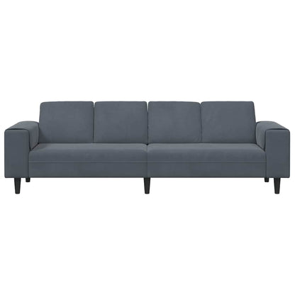 Divano per Soggiorno Grigio scuro 250 x 77 x 76 cm | homemem39