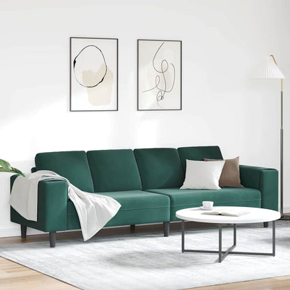 Divano per Soggiorno Verde Scuro 250 x 77 x 76 cm | homemem39