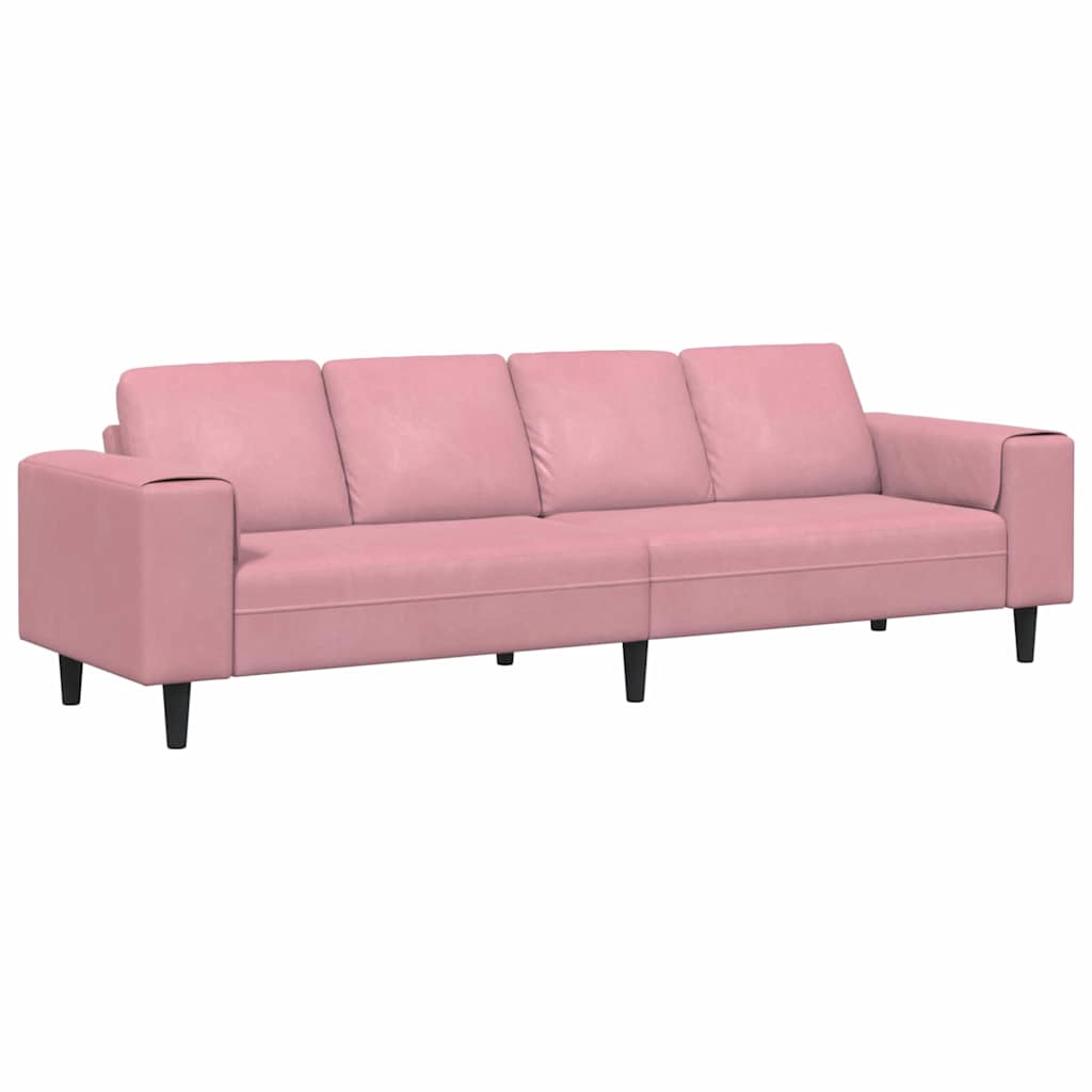Divano per Soggiorno Rosa 250 x 77 x 76 cm | homemem39