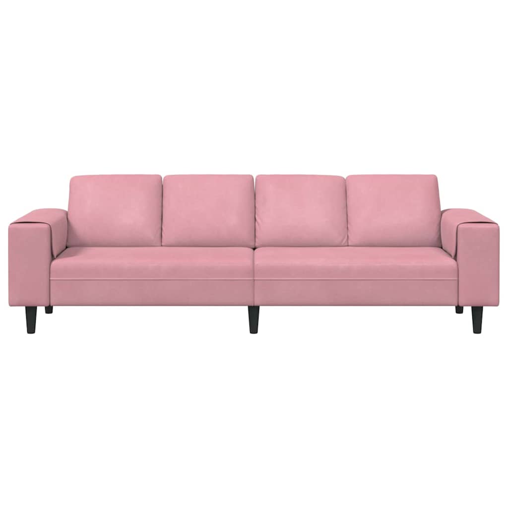 Divano per Soggiorno Rosa 250 x 77 x 76 cm | homemem39