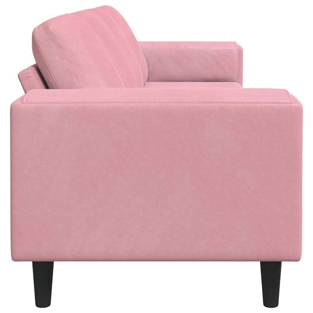 Divano per Soggiorno Rosa 250 x 77 x 76 cm | homemem39