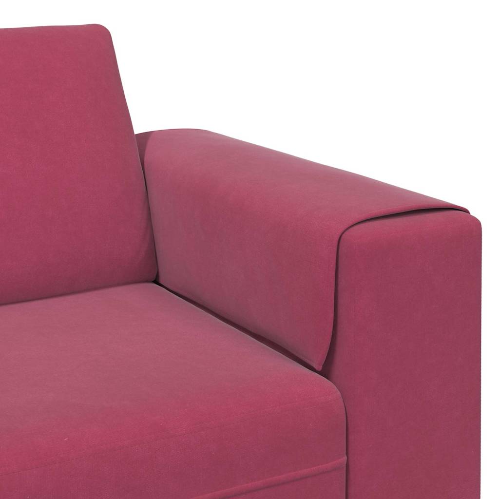 Divano per Soggiorno Rosso Vino 250 x 77 x 76 cm | homemem39