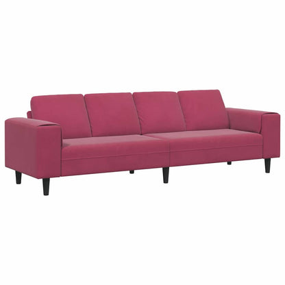 Divano per Soggiorno Rosso Vino 250 x 77 x 76 cm