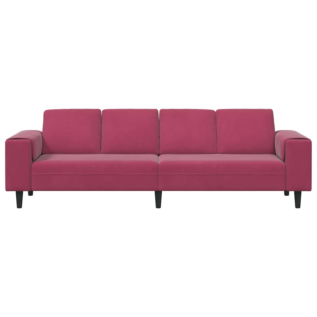 Divano per Soggiorno Rosso Vino 250 x 77 x 76 cm