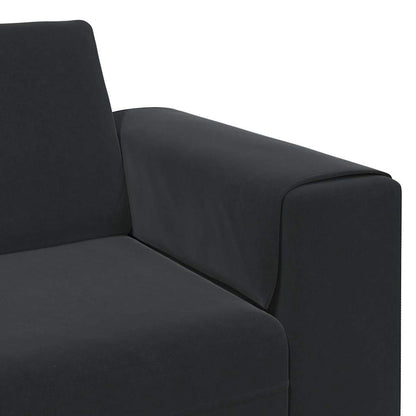 Divano per Soggiorno Nero 250 x 77 x 76 cm | homemem39