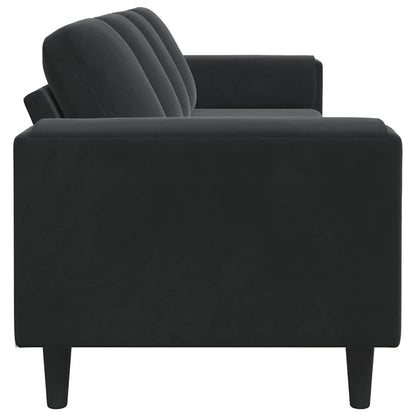 Divano per Soggiorno Nero 250 x 77 x 76 cm | homemem39