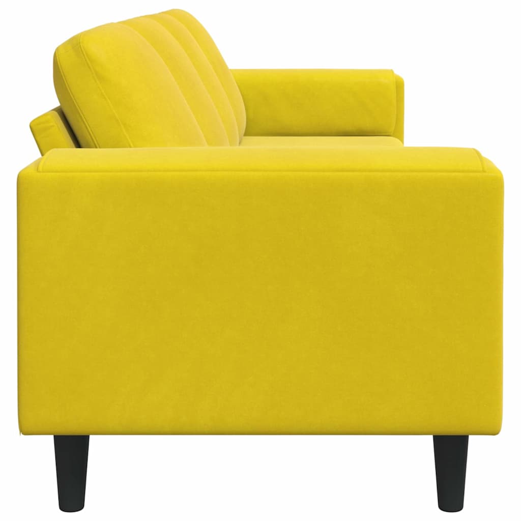 Divano per Soggiorno Giallo 250 x 77 x 76 cm | homemem39