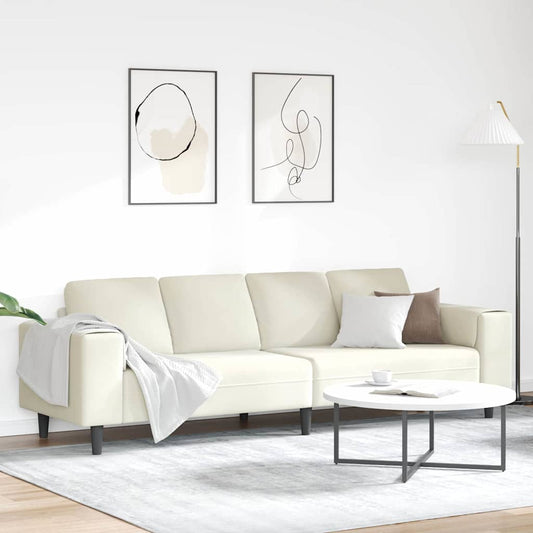 Divano per Soggiorno Crema 250 x 77 x 76 cm | homemem39