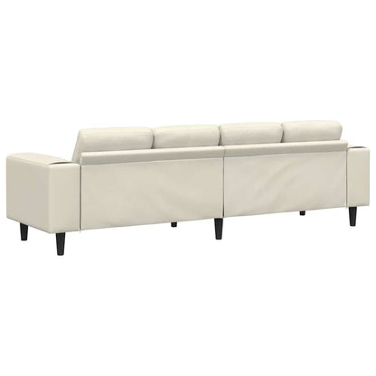 Divano per Soggiorno Crema 250 x 77 x 76 cm | homemem39
