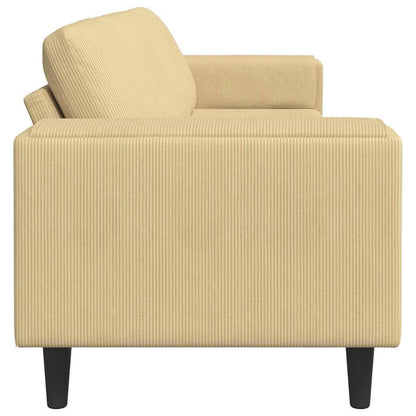 Divano Grigio Verde 250 x 77 x 76 cm Tessuto in Cords | homemem39