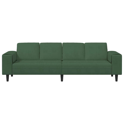Divano in tessuto Verde Scuro 208 cm Tessuto in velluto a coste - homemem39