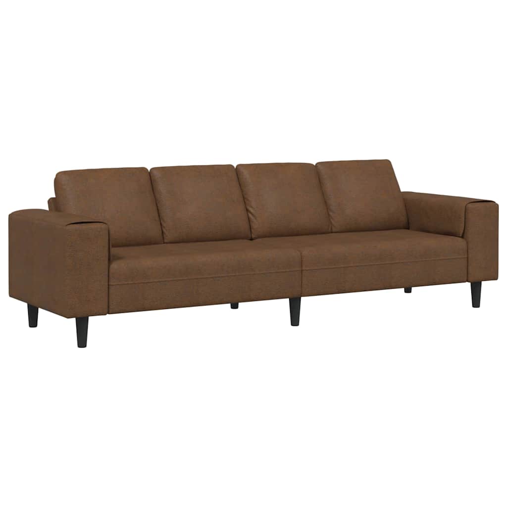 Divano per Soggiorno Marrone 250 x 77 x 76 cm