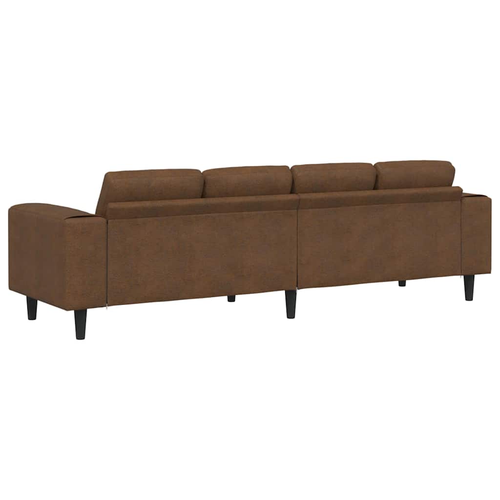 Divano per Soggiorno Marrone 250 x 77 x 76 cm