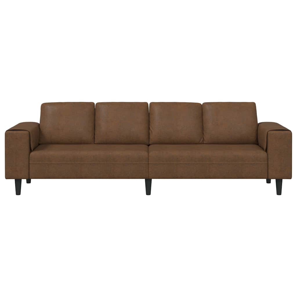 Divano per Soggiorno Marrone 250 x 77 x 76 cm