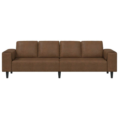 Divano per Soggiorno Marrone 250 x 77 x 76 cm