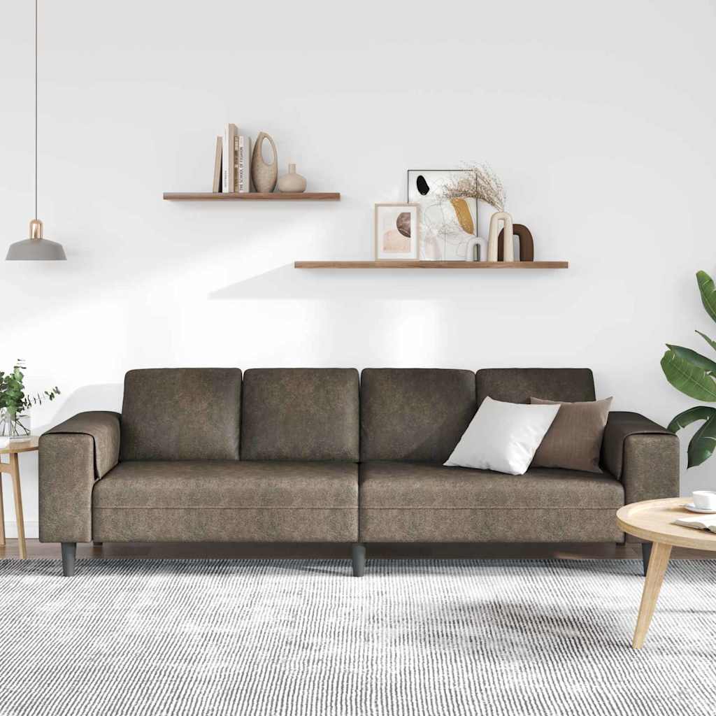 Divano per Soggiorno Grigio scuro 250 x 77 x 76 cm | homemem39