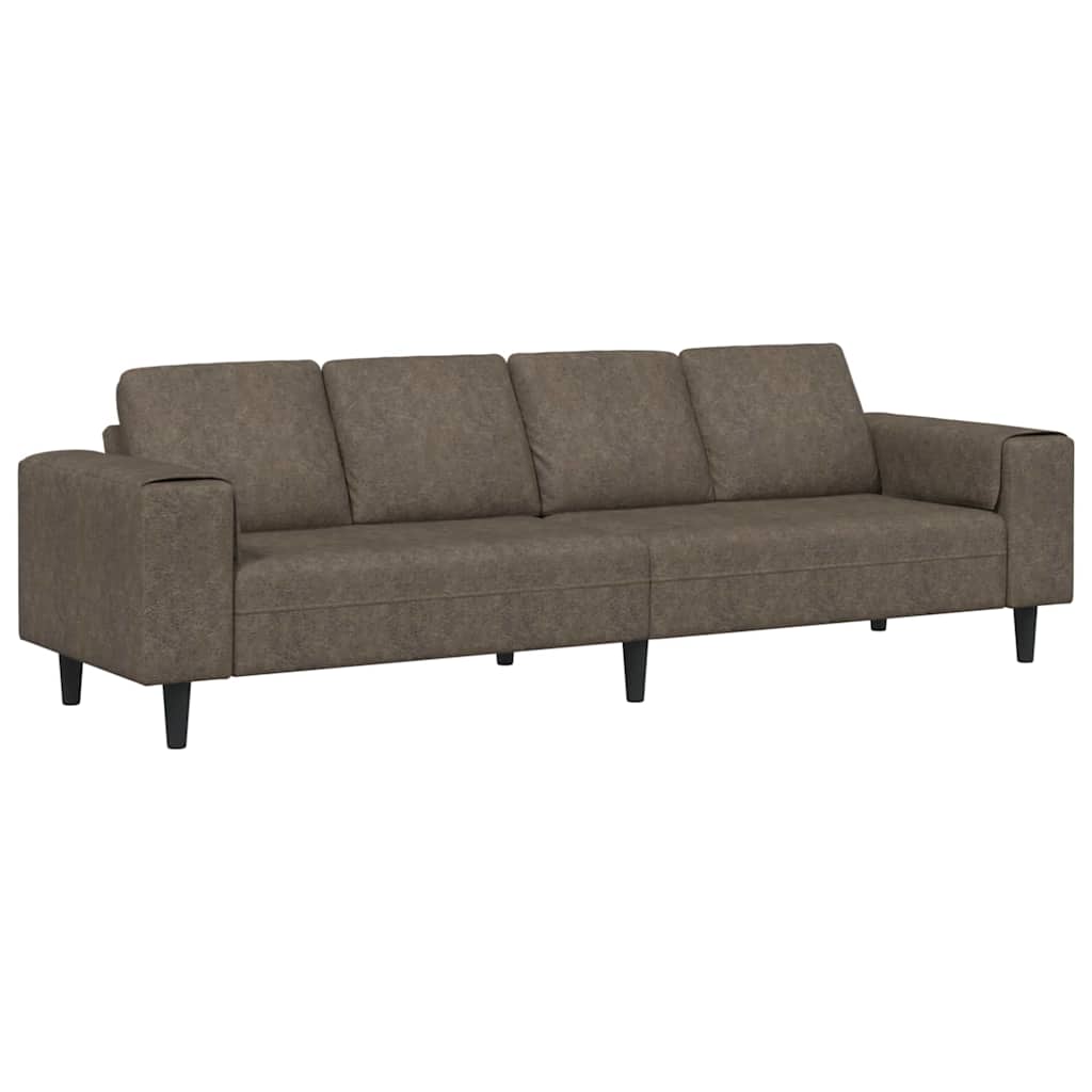 Divano per Soggiorno Grigio scuro 250 x 77 x 76 cm | homemem39